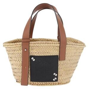 Loewe My Neighbor Totoro Pitch Black Basket Small Handbag Beige
